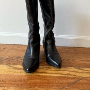 Marc Fisher Black Heeled Boots